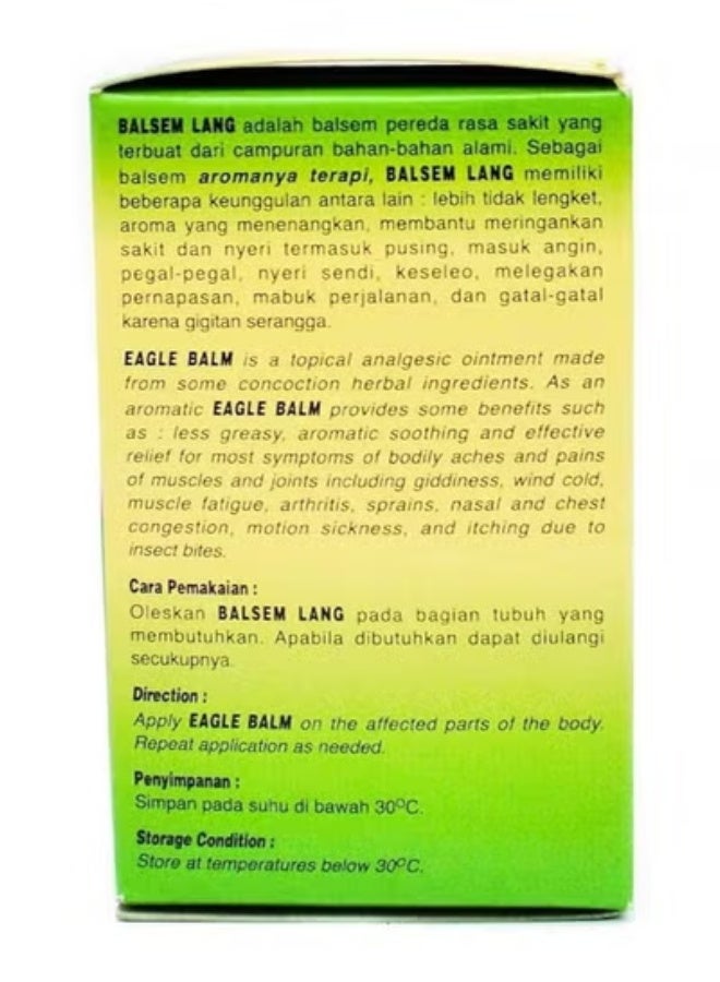 CAP LANG Pack Of 2 BALSEM GOSOK GREEN BALM 20GM - Image 3